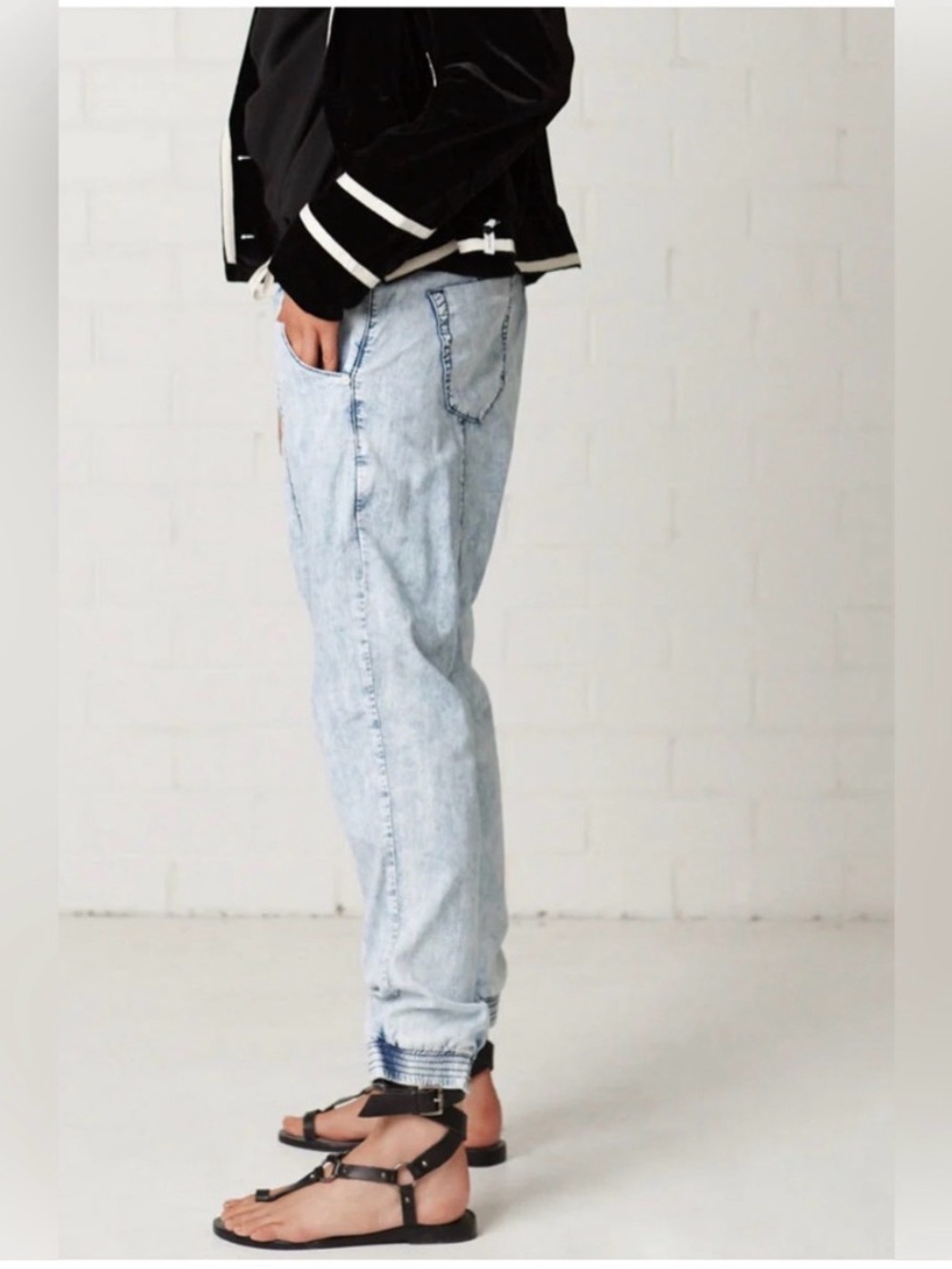 One Teaspoon for Free People Lightweight Chambray Harem Pants NWT